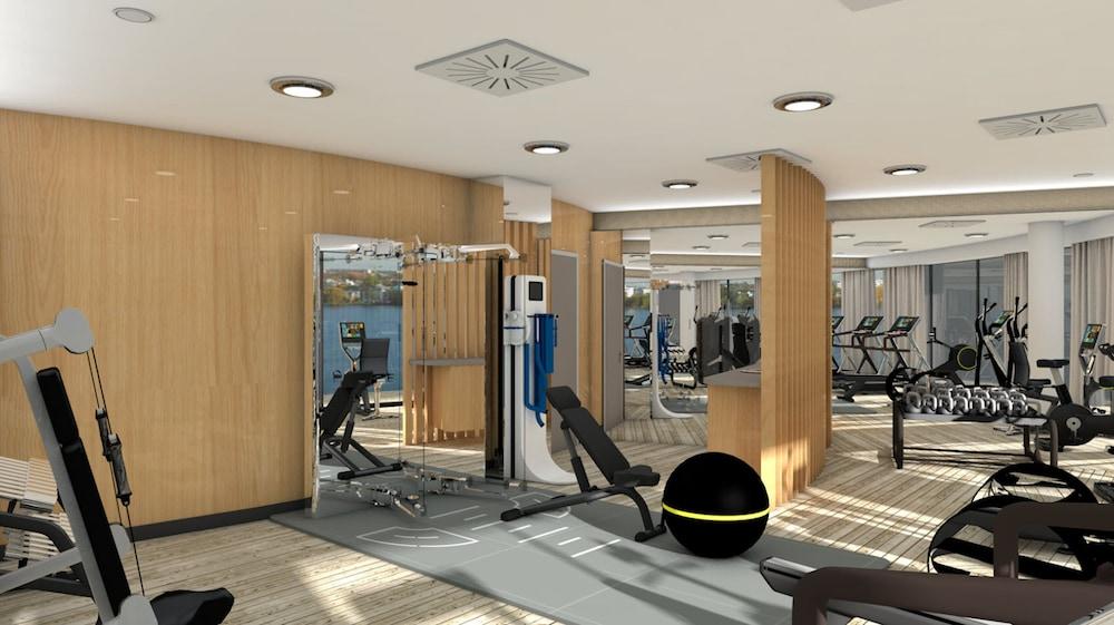 The Fontenay Гамбург Экстерьер фото 3D rendering of a gym